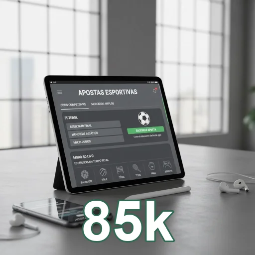 Tela de login 85k no celular com acesso rápido